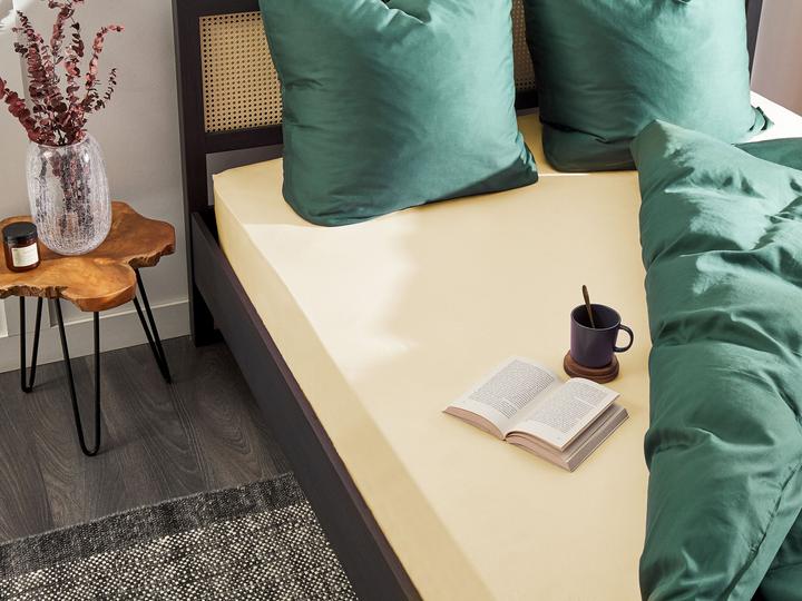 Produktbild Beliani Spannbettlaken Baumwolle beige 180 x 200 cm JANBU (180 x 200 cm)