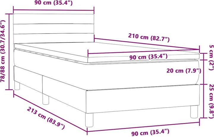 Image du produit vidaXL Marjeta (90 x 210 cm)