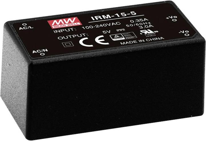 Actual product image MeanWell AC/DC print power supply