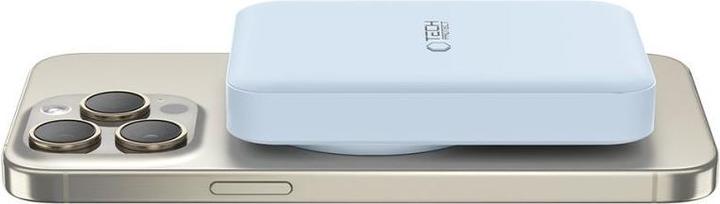 Actual product image Tech-Protect LifeMag PB11 Powerbank with MagSafe 10000mAh 15W USB-C port - blue + USB-C cable (10000 mAh, 15 W)