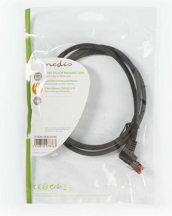 Produktbild Nedis Netzwerkkabel CAT6, FTP, RJ45, männlich, männlich, 1 Stück (S/FTP, CAT6, 1 m)