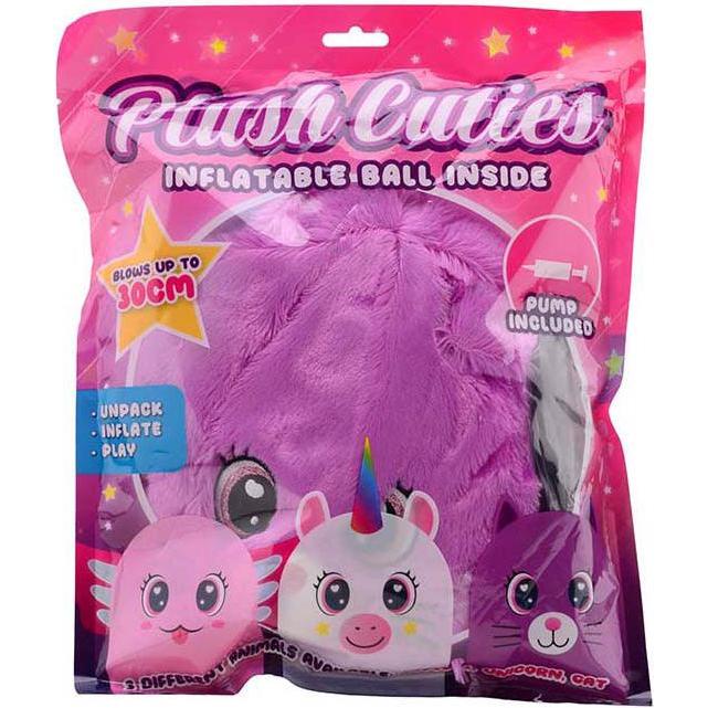 Thumbnail - Aufblasbares Plüschkuscheltier Cutie mit Pumpe, 30cm (30 cm)