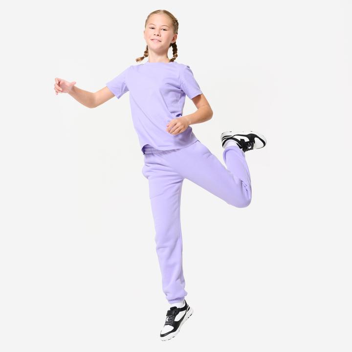 Image du produit Domyos Pantalon de survêtement multisport chaud enfant mixte, Violet