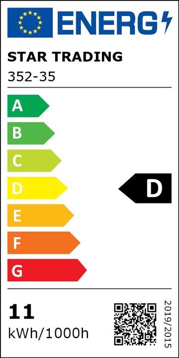 Energie-Label Star Trading Leuchtmittel (E27, 10.50 W, 1500 lm, 1 x, D)