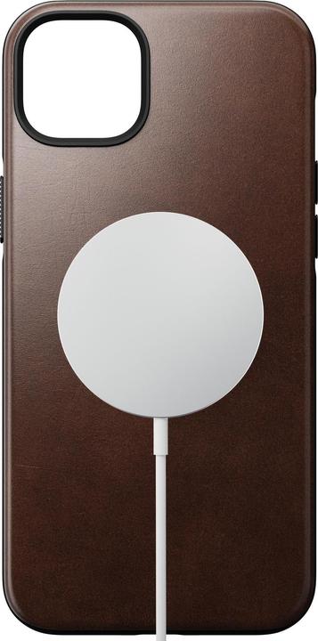 Actual product image Nomad Back Cover Modern Leather Horween iPhone 14 Plus Brown (Apple iPhone 14 Plus)