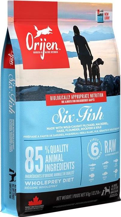Actual product image Orijen 6-Fish (Adult, 1 pcs., 6000 g)