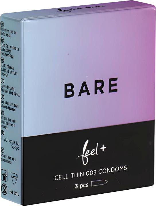 Actual product image Feel Bare" 3 incredibly thin condoms for a feeling of almost complete nudity (3 pcs.)