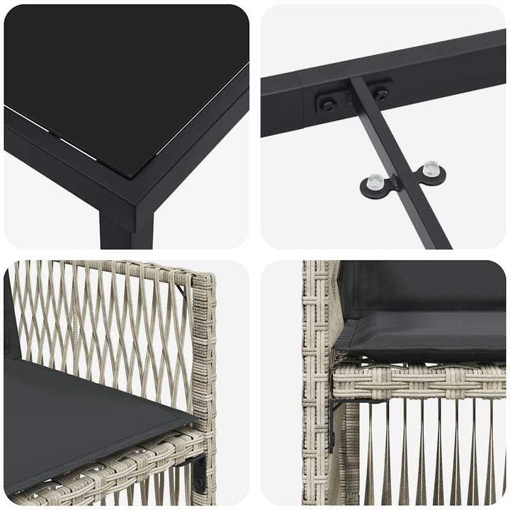 Actual product image vidaXL Garden dining set (80 cm)