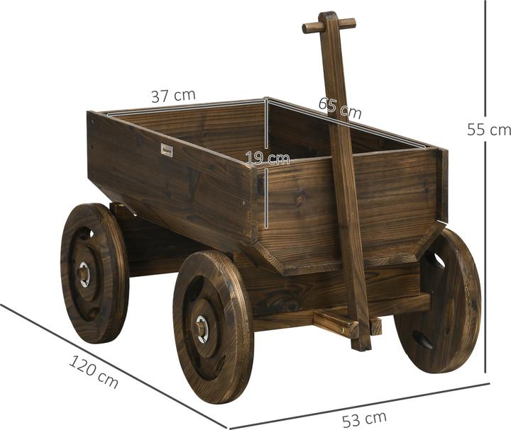 Immagine prodotto Outsunny Blumenwagen mit Rollen