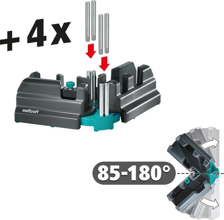 Produktbild wolfcraft 1 Schmiege u. Schneidlade h=max.100mm
