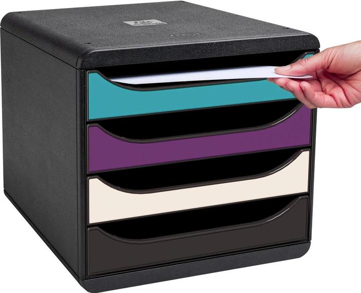 Image du produit Exacompta Schubladenbox BIG BOX, 4 Schubladen, Kollektion Titan (A4+)