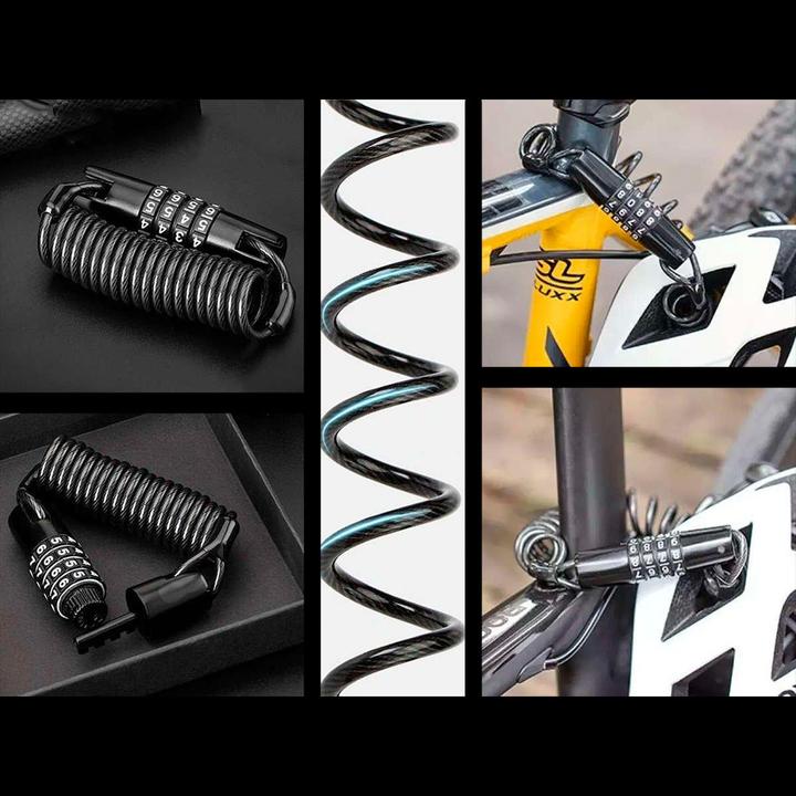 Image du produit Rockbros Antivol de vélo T609 avec combinaison de 1,5 m - noir
