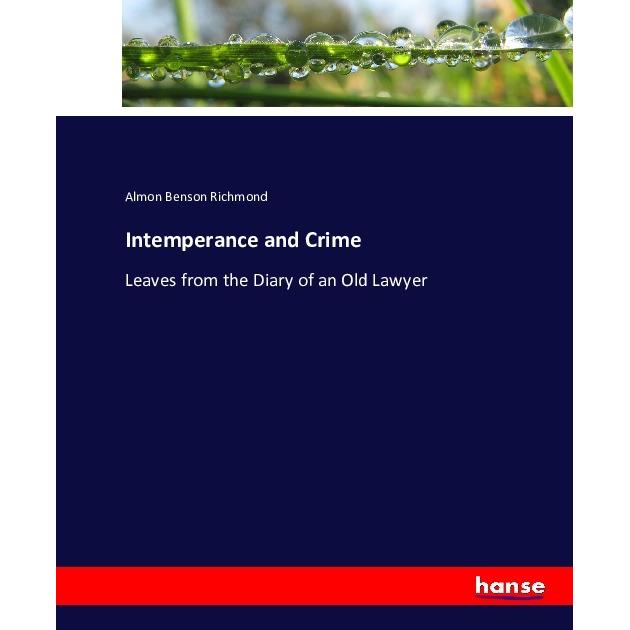 Intemperance and Crime, Fachbücher von Almon Benson Richmond