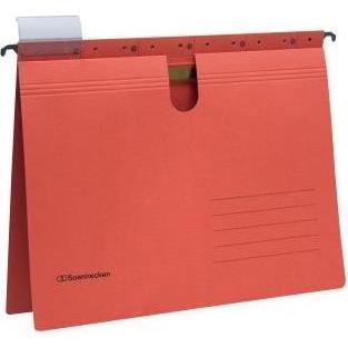 Soennecken, Mappe, Hängehefter rot A4 kfm.Heftung 220g Recyclingkarton 25 St./Pack. (A4, 1 x)