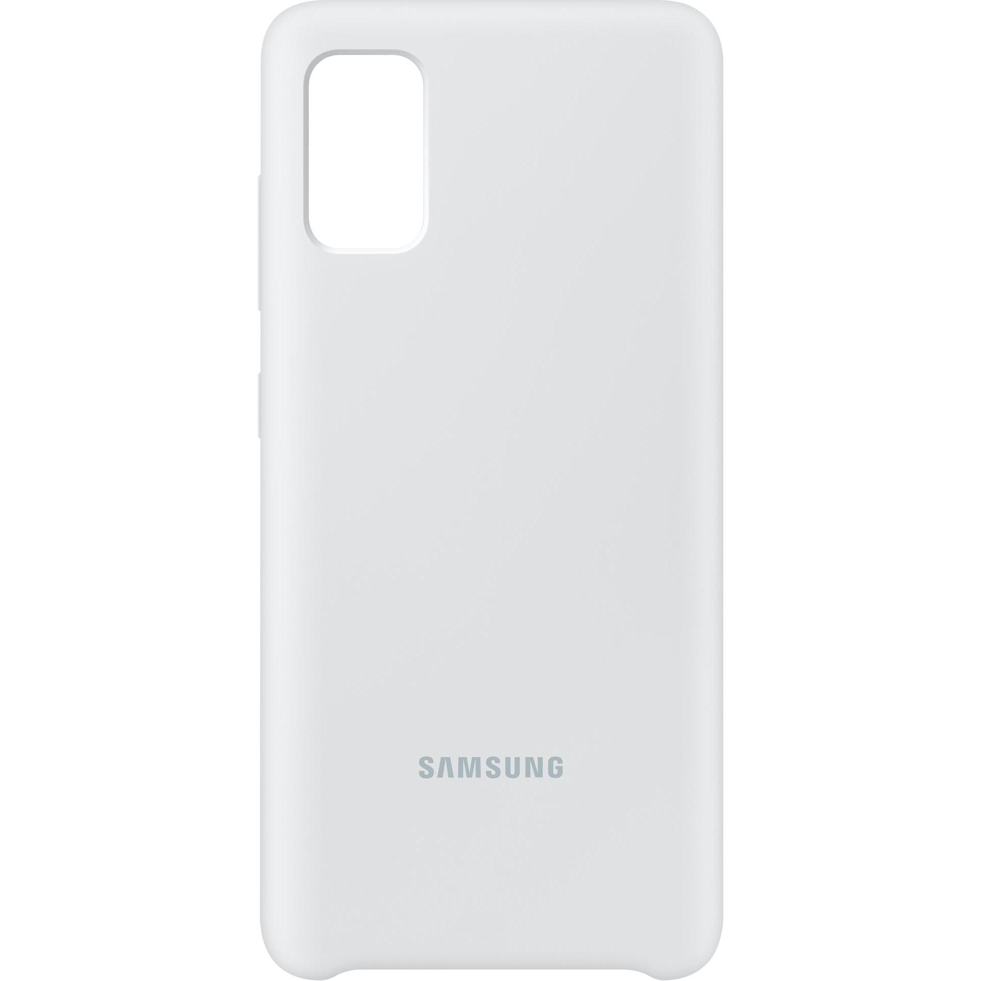 Samsung Silicone Cover (Samsung Galaxy A41), Smartphone Hülle, Weiss