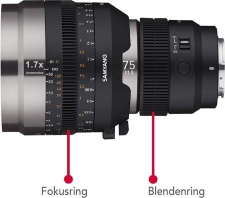 Actual product image Samyang V-AF Anamorphic Adapter