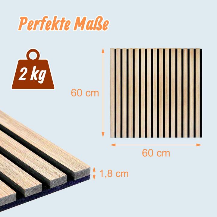 Productafbeelding Relaxdays 4x Akustikpaneele (1.44 m², 60 x 60 cm)