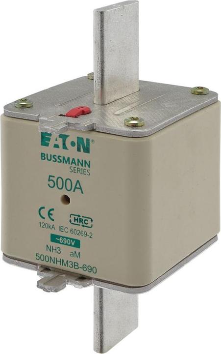 Actual product image Eaton 500NHM3B-690 NH fuse with mechanical fuse indicator Fuse size = 3 500mA 690 3 (500 A)