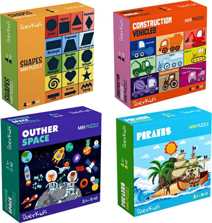 Produktbild DoerKids Mini Puzzle 10+1 set (40 Teile)