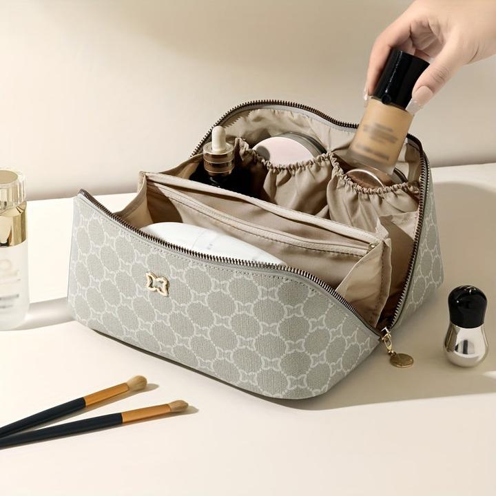 Only-Bags.Store Reise-Makeup-Tasche mit mehreren Fächern, tragbare und geräumige Kosmetische Aufbewahrungstasche