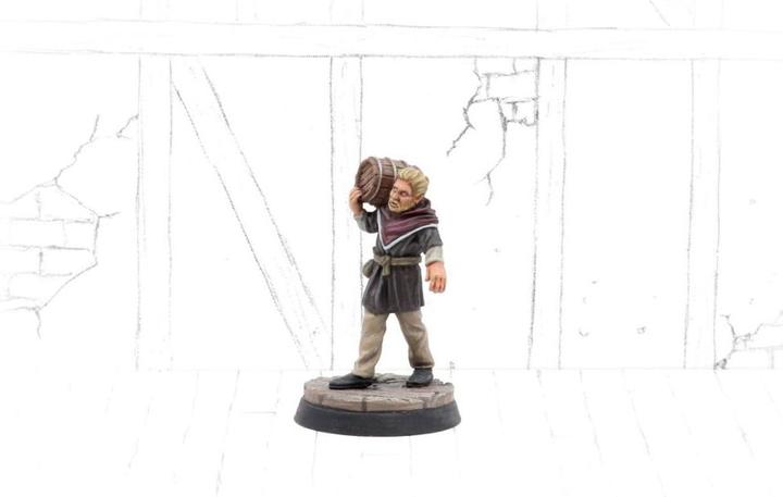 Produktbild Tabletop-Art Townsfolk Miniatures - Servant With Barrel (Kunststoff)
