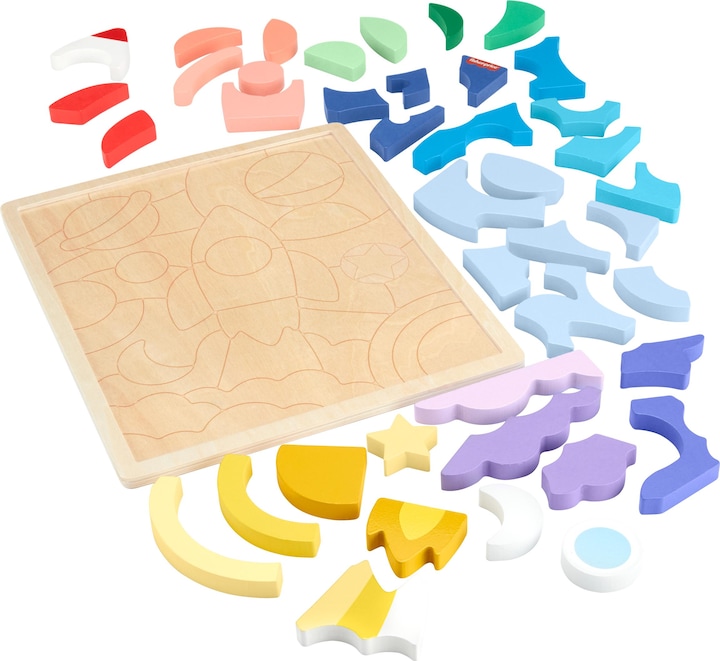 Produktbild Fisher-Price Weltraum Holz-Puzzle (42 Teile)