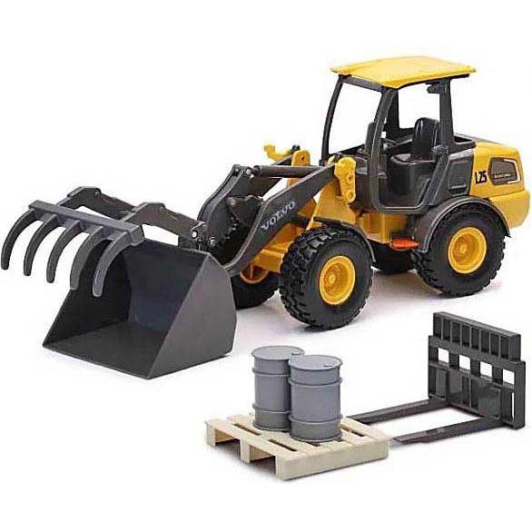 Speed Car - Metal Volvo Wheel Loader with Accessories (40729)
