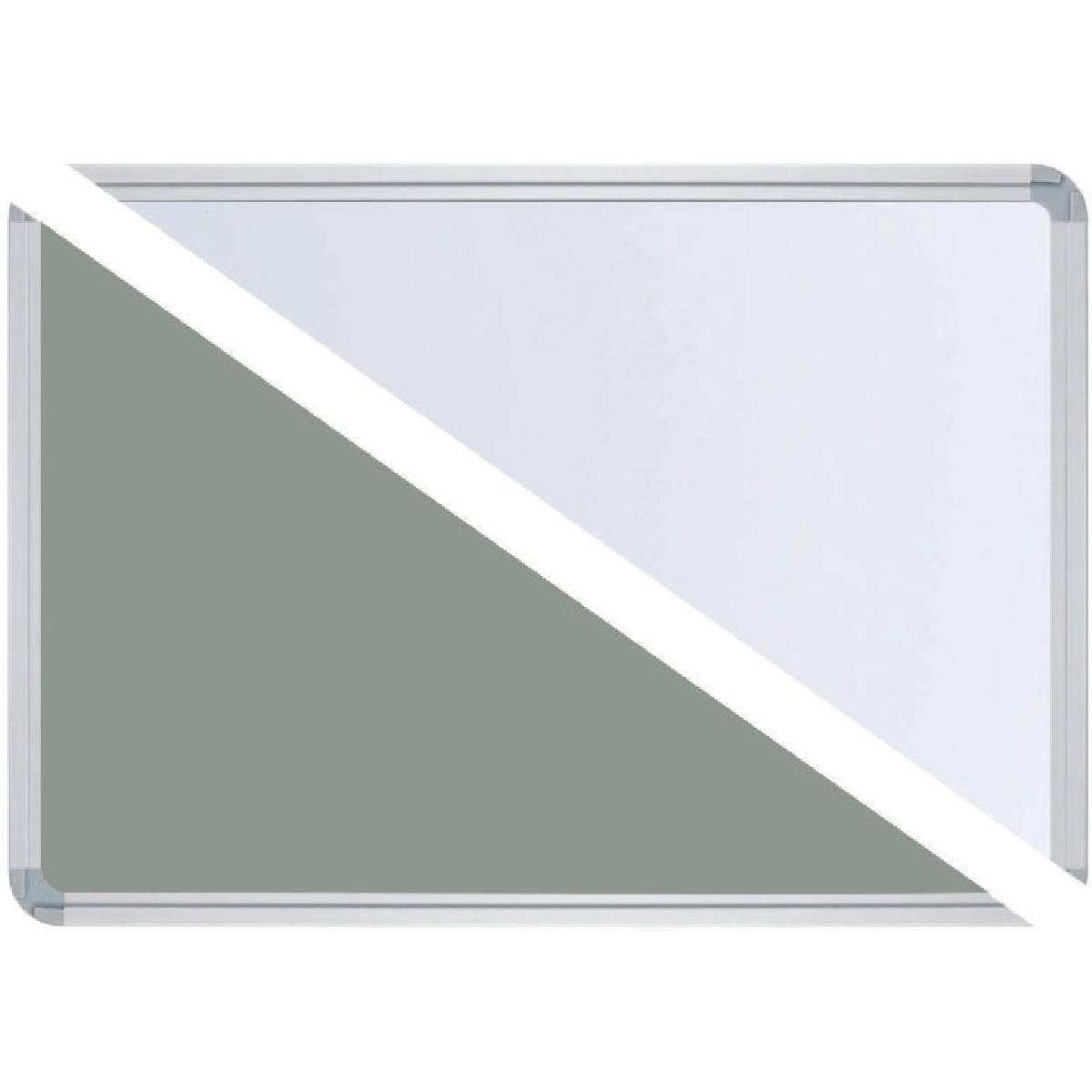 Ultradex, Präsentationstafel, Stellwandtafel Pinntafel/Whiteboard B1600xH600xT22mm grau/weiss