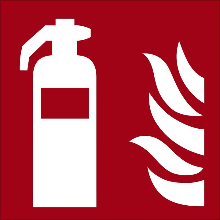 Neutralware Panneau extincteur Dimensions : 15 x 15 cm (L x H) Désignation du motif : Extincteur