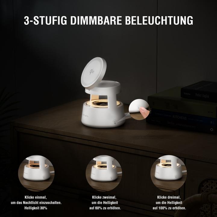 Actual product image 4smarts Wireless Charger Aura Sound, Induktion Ladestandard: Qi2 (15 W)