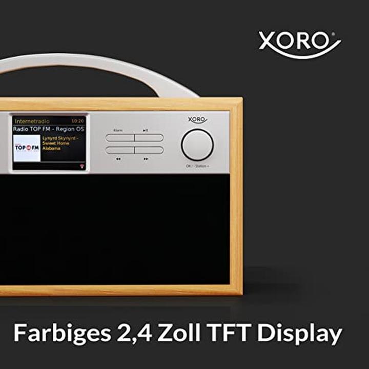 Actual product image Xoro dab 250 ir wifi stereo internet radio dab+/fm/spotify/bluetooth brown (DAB+, FM, Bluetooth, Wi-Fi)
