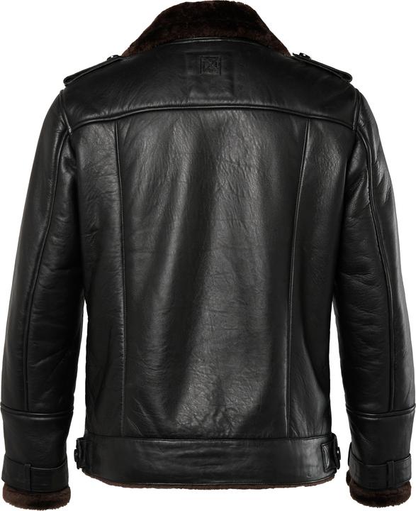 Immagine prodotto JP1880 Giacca doppiopetto in nappa d'agnello con fodera di pelliccia sintetica, fino alla tg. 7XL (3XL)