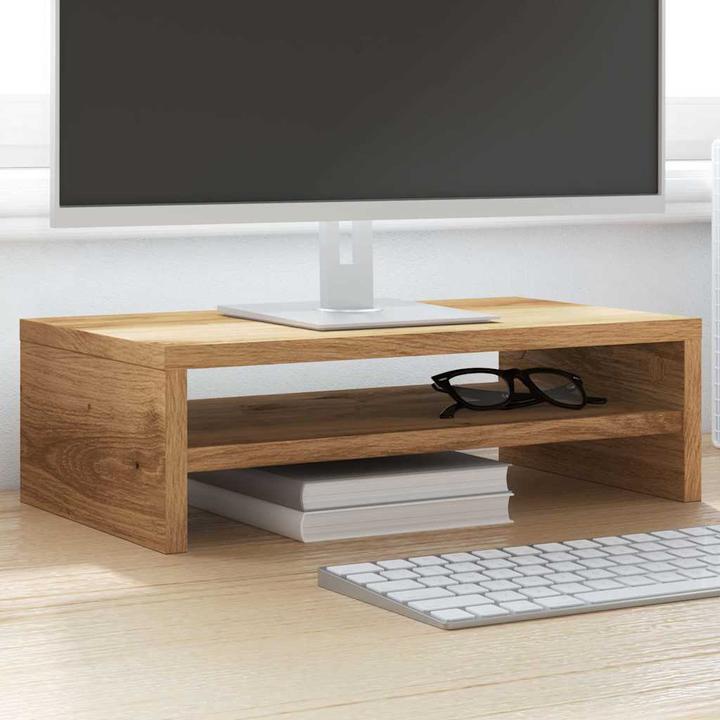 Produktbild VidaXL Monitorständer Artisan-Eiche 42x24x13 cm Holzwerkstoff