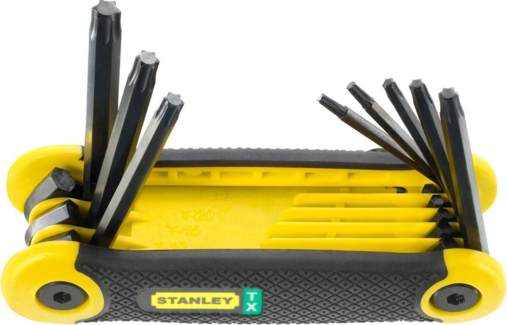 Immagine prodotto Stanley Set di chiavi esagonali Torx, 8 pezzi (T9/10/15/20/25/27/30/40, impugnatura ergonomica)