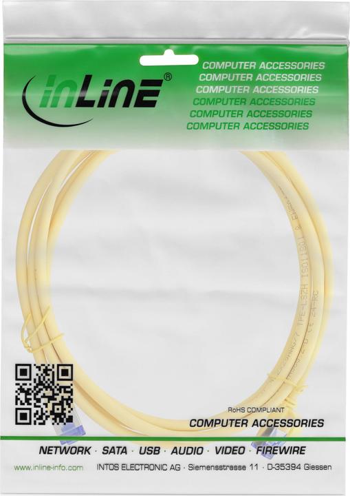 Immagine prodotto InLine Cavo patch sottile (S/FTP, CAT6a, 1 m)