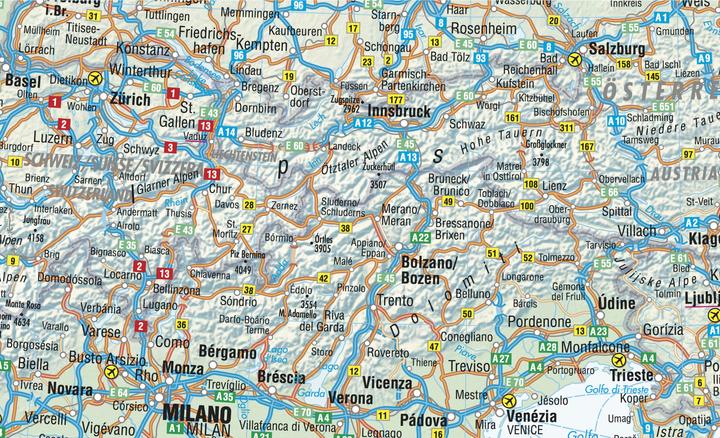 Produktbild Europa / Europe 1 : 4 000 000