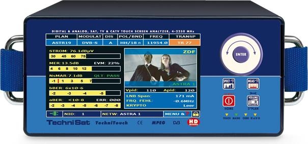 Produktbild TechniSat TechniTouch, Profi-Messgerät, DVB-S/S2/-C/-T (Messtechnik)