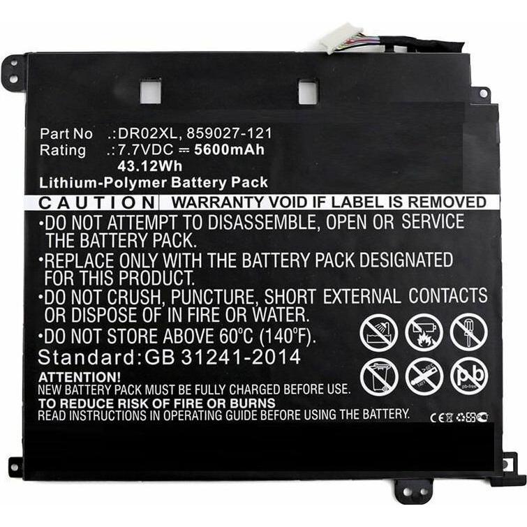 CoreParts Laptop Battery for HP (1 Zellen, 5600 mAh), Notebook Akku, Schwarz