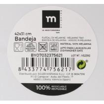 Actual product image La Mer melamine tray 42x31cm wood la mediterranea