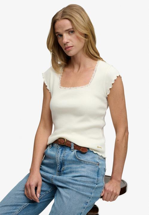 Actual product image Superdry Essential Square Neck S/s Tee (L)
