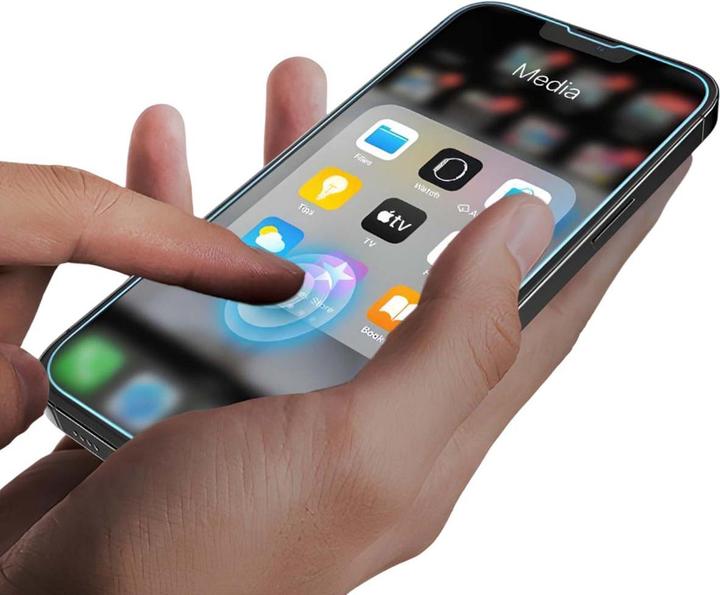 Actual product image Spigen Glas.tR Ez Fit (1 pcs., Apple iPhone 13, Apple iPhone 13 Pro, Apple iPhone 14, Apple iPhone 16e)