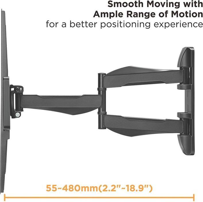 Image du produit Value Support mural pour TV, flexible, élégant (Mur, 70", 35 kg)