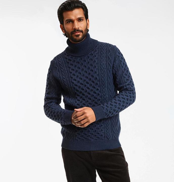 Immagine prodotto La Redoute Collections Maglia a collo alto in maglia a cavi (M)