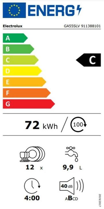 Energy Label Electrolux GA55SLV