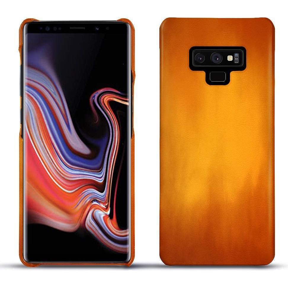 Noreve Lederschutzhülle (Samsung Galaxy Note 9), Smartphone Hülle, Orange