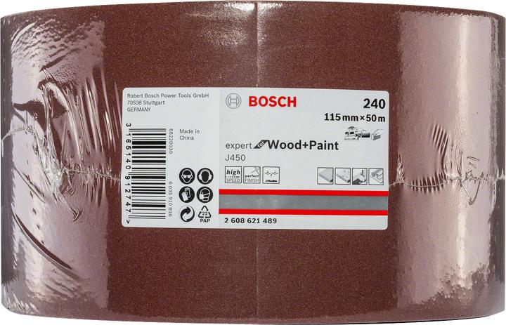 Immagine prodotto Bosch Professional Zubehör Levigatrice a mano con carta vetrata (240)