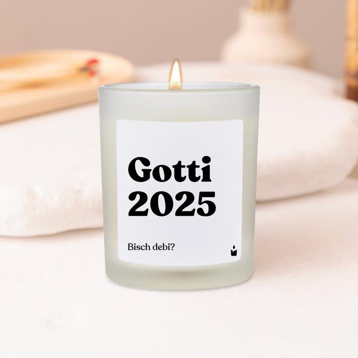 Produktbild Chatty Candles Duftkerze Woody Gotti 2025. Bisch debi?