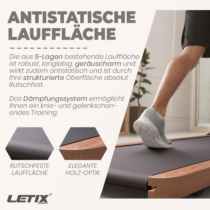 Actual product image Letix Sports DeskWalk, wood look