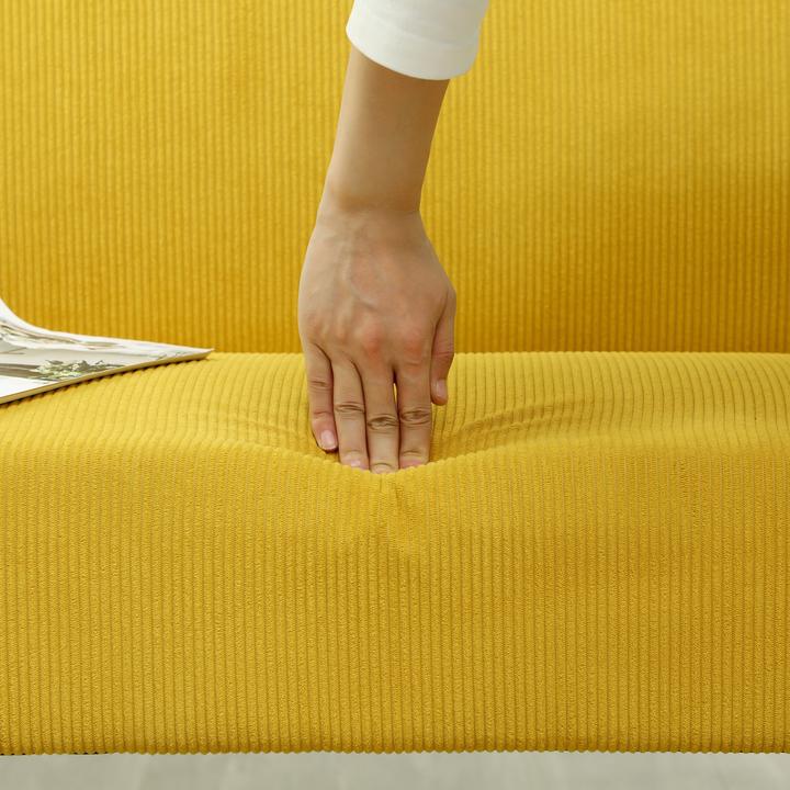 Actual product image Homcom 2 Sitzer Sofa Polyester Gelb (2 person sofa)