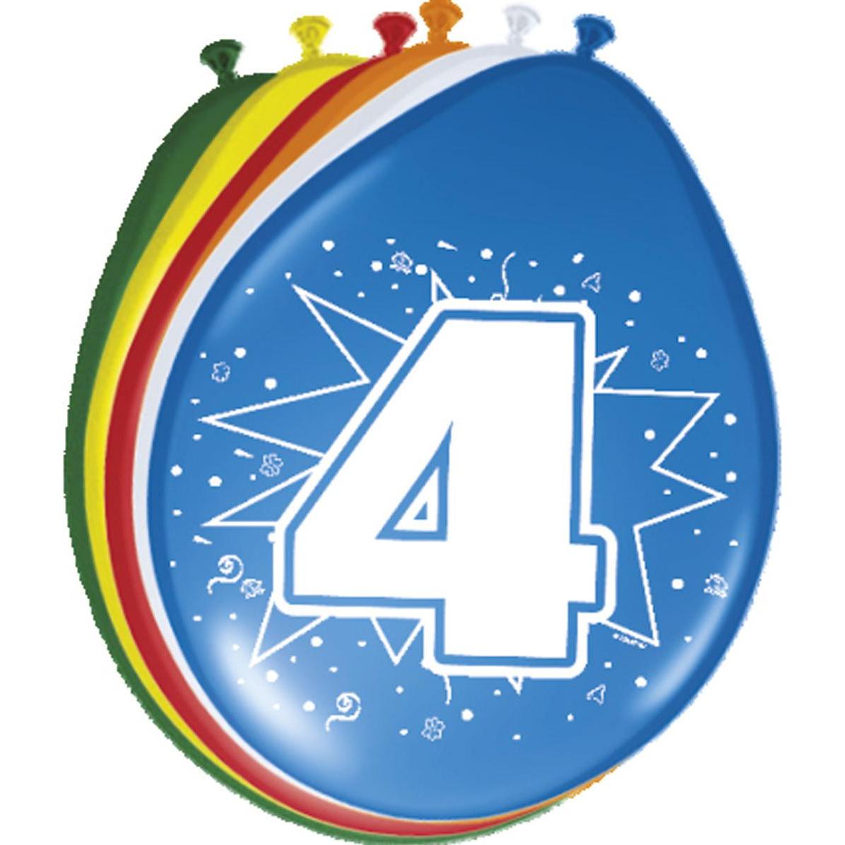 Folat Anzahl Luftballons 4 Jahre